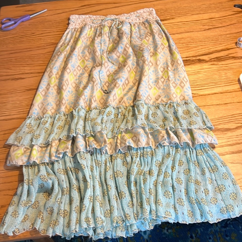 Free People elastic waist skirt Large